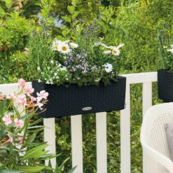 Balconera Cottage 50', Graphit Schwarz, Ca. 50 X 19 X 19 Cm -Günstiges Gartenambiente Geschäft 3230101161 Balconera Cottage 50 2 103354