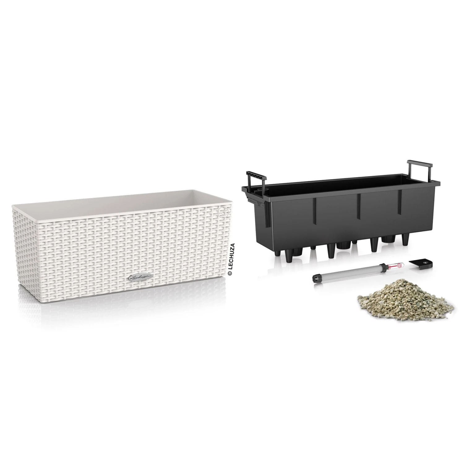 Lechuza 'Balconera Cottage 50', Lichtgrau, 50 X 19 X 19 Cm 2 Lechuza 'Balconera Cottage 50', Lichtgrau, 50 X 19 X 19 Cm – Bild 2