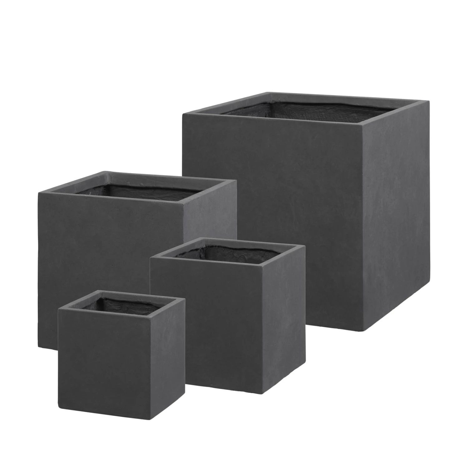 Kölle Pflanztrog "Basic Ciber" In Grafit, Aus Clayfibre, Frostsicher 1 Kölle Pflanztrog "Basic Ciber" In Grafit, Aus Clayfibre, Frostsicher