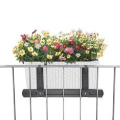 LECHUZA® Balkonkastenhalter-Ergänzung, Schwarz, Passend Für Balconera 50 Und 80