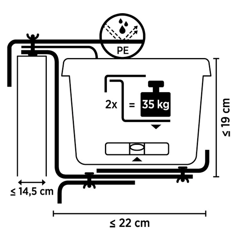 Blumenkastenhalter Aus Bandeisen, Grau 2 Blumenkastenhalter Aus Bandeisen, Grau – Bild 2