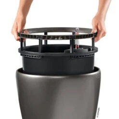 LECHUZA Classico Premium LS, All-in-One-Set, Anthrazit-metallic, Ø 28 Cm H:26 Cm -Günstiges Gartenambiente Geschäft 3325100223 Classico Premium 28LS anthrazit All in One Set D28xH26cm RGB 4 7762