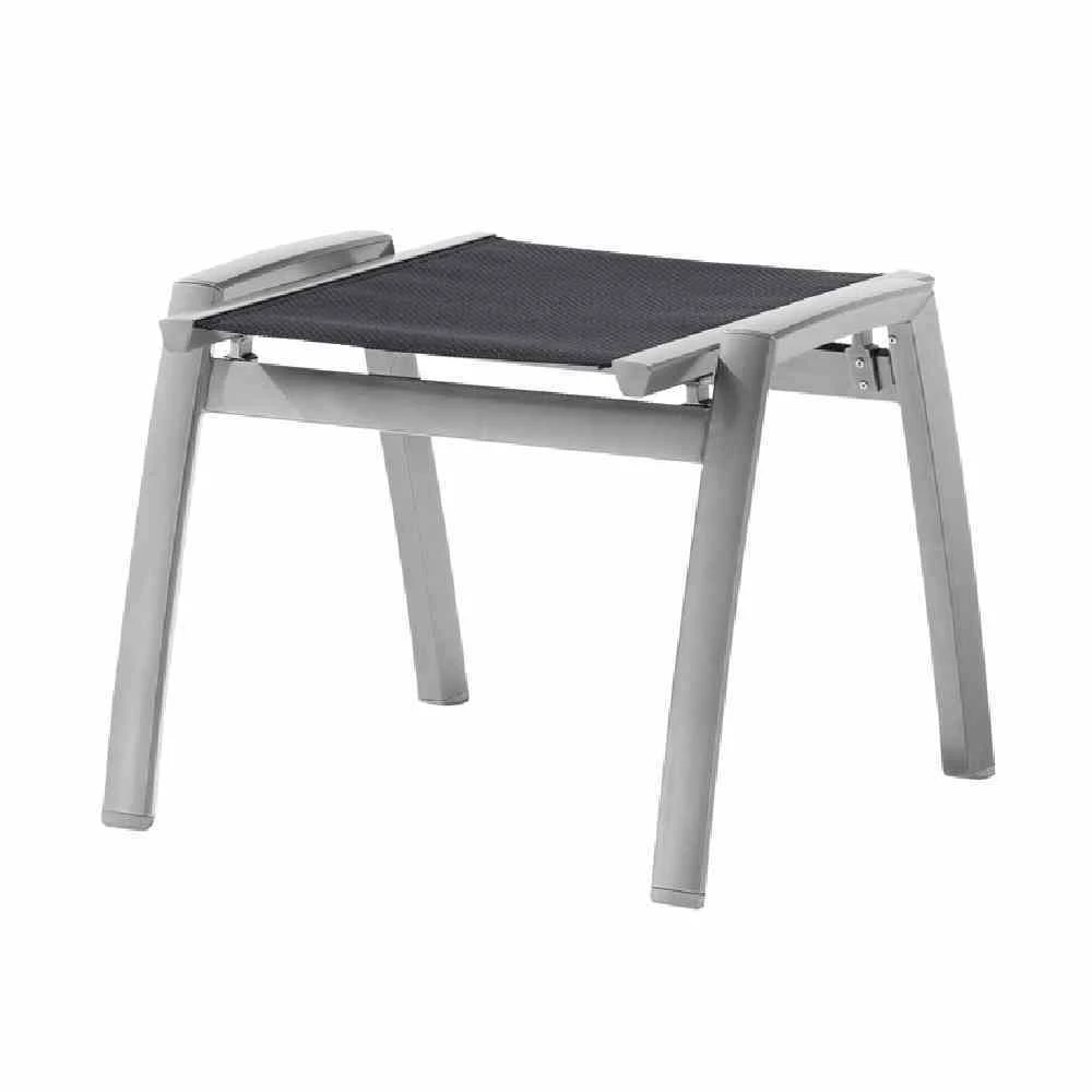 Sieger Exklusiv Hocker Trento Graphit, Bezug Grau 1 Sieger Exklusiv Hocker Trento Graphit, Bezug Grau