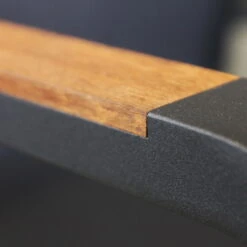 Best Stapelsessel "Paros" Mit Teak-Armlehnen, Filigran, Rostfrei, Komfortabel -Günstiges Gartenambiente Geschäft 3910302346 Stapelsessel Paros m Teak Armlehnen weiss grau 3 59581