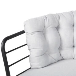 4-teilige Lounge-Gruppe 'Bella', Schwarz, Inklusive Auflagen 12 4-teilige Lounge-Gruppe 'Bella', Schwarz, Inklusive Auflagen -Günstiges Gartenambiente Geschäft 3910302533 Alu Loungergruppe Bella 4tlg schwarz inkl Kissen hellgrau11 74489