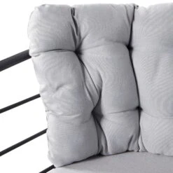 4-teilige Lounge-Gruppe 'Bella', Schwarz, Inklusive Auflagen 15 4-teilige Lounge-Gruppe 'Bella', Schwarz, Inklusive Auflagen -Günstiges Gartenambiente Geschäft 3910302533 Alu Loungergruppe Bella 4tlg schwarz inkl Kissen hellgrau8 74492