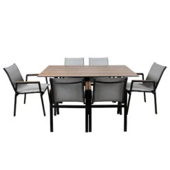 Stapelsessel, Schwarz, Grau, Ca. 86 X 66 X 56 Cm -Günstiges Gartenambiente Geschäft 3910302657 Alu Sessel schwarz Textilen grau 14 102334