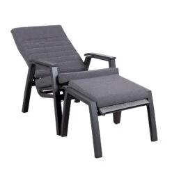 Loungesessel 'Paris', Grau/schwarz 24 Loungesessel 'Paris', Grau/schwarz -Günstiges Gartenambiente Geschäft 3910302694 Loungesessel Paris inkl Auflage 10 118553