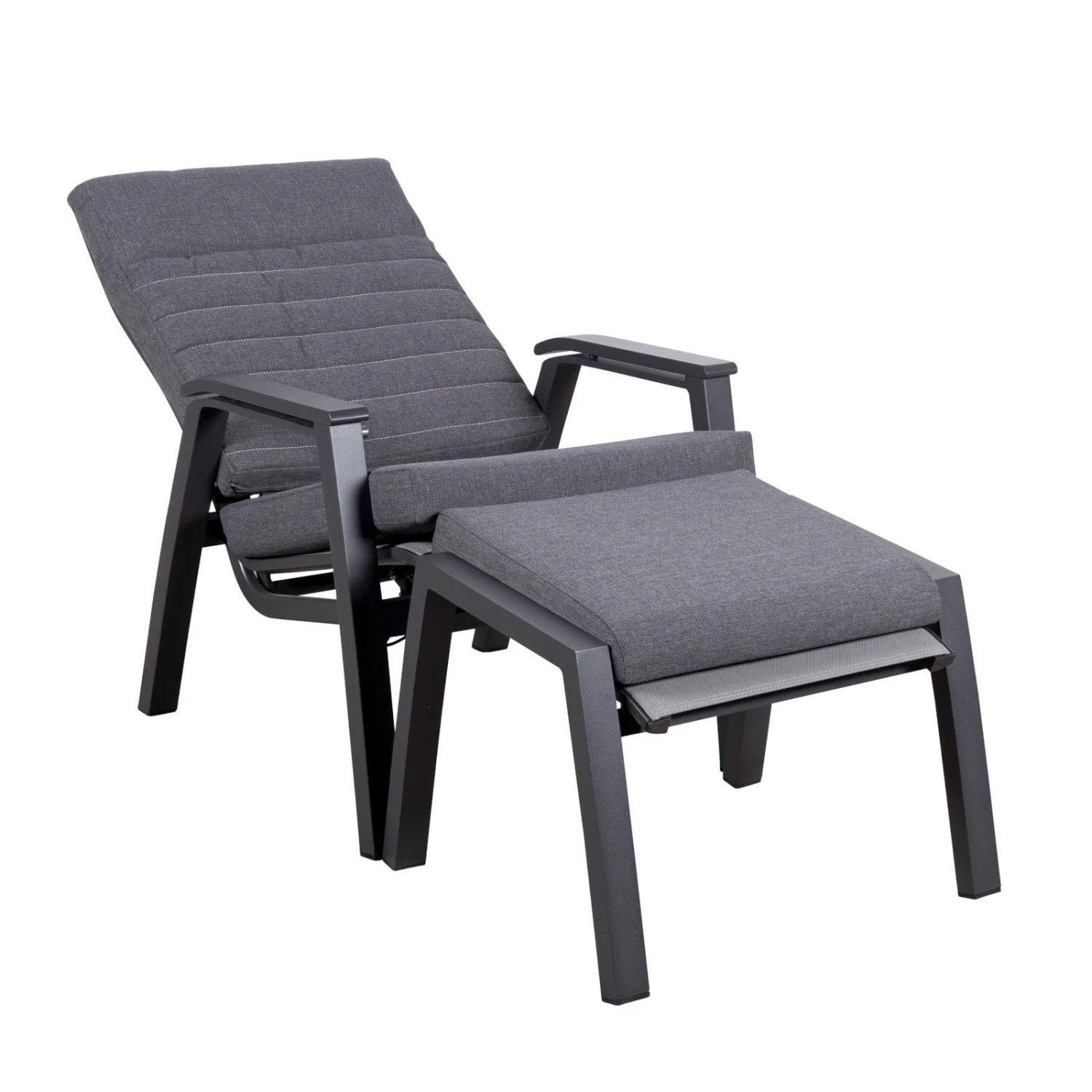 Loungesessel 'Paris', Grau/schwarz 6 Loungesessel 'Paris', Grau/schwarz – Bild 6