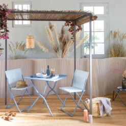 Lafuma Klappstuhl 'Chaise Balcony II', Blau, Ca. 83 X 44 X 48 Cm -Günstiges Gartenambiente Geschäft 3910302714 Klappstuhl Chaise Balcony II Batyline Ciel 9 118614