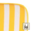 Best Hochlehnerauflage Gelb/weiß, Ca. 120 X 50 X 6 Cm