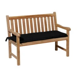 Madison Bankauflage 'Panama', Schwarz, Ca. 120 X 48 Cm -Günstiges Gartenambiente Geschäft 3910409001 Bankauflage Panama Black 4 97581