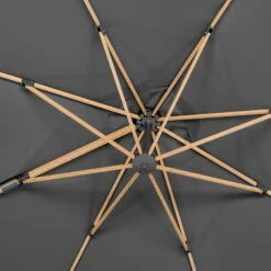 Pendelschirm 'Rhodos Twist Woody', Anthrazit, Ca. 300 X 300 Cm -Günstiges Gartenambiente Geschäft 3910502674 Pendelschirm Rhodos Twist Woody anthrazit 6 105732