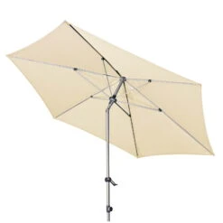 Doppler Sonnenschirm 'Expert Auto Tilt 320', Ø 320 Cm, Natur