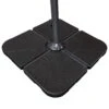 Doppler 4er-Set Bodenplatten, Befüllbar Bis 25 Kg, 50 X 50 X 7 Cm