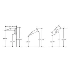 Balkonschirm Salerno Mezza, Mit Schutzhülle, Ca. 150 X 150 Cm, Natur -Günstiges Gartenambiente Geschäft 3910503029 Balkonschirm Salerno mezzo ca150x150cm natur12 71361