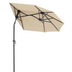 Balkonschirm Salerno Mezza, Mit Schutzhülle, Ca. 150 X 150 Cm, Natur -Günstiges Gartenambiente Geschäft 3910503029 Balkonschirm Salerno mezzo ca150x150cm natur4 71353