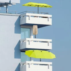 Sonnenschirm Salerno, Mit Schutzhülle, Ca. 300 X 150 Cm -Günstiges Gartenambiente Geschäft 3910503034 Sonnenschirm Salerno ca300x150cm apfelgruen8 71422