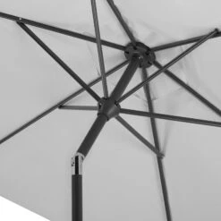 Mittelstockschirm 'Bilbao', Ø Ca. 220 Cm -Günstiges Gartenambiente Geschäft 3910503139 Sonnenschirm Bilbao silbergrau 4 90410