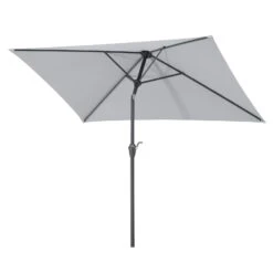 Mittelstockschirm 'Bilbao', Ca. 210 X 130 Cm 10 Mittelstockschirm 'Bilbao', Ca. 210 X 130 Cm -Günstiges Gartenambiente Geschäft 3910503142 Sonnenschirm Bilbao silbergrau 2 90428