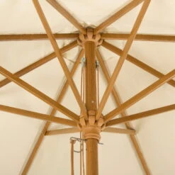 Mittelstockschirm 'Malaga', Ø Ca. 300 Cm, Natur -Günstiges Gartenambiente Geschäft 3910503156 Sonnenschirm Malaga natur 4 90498