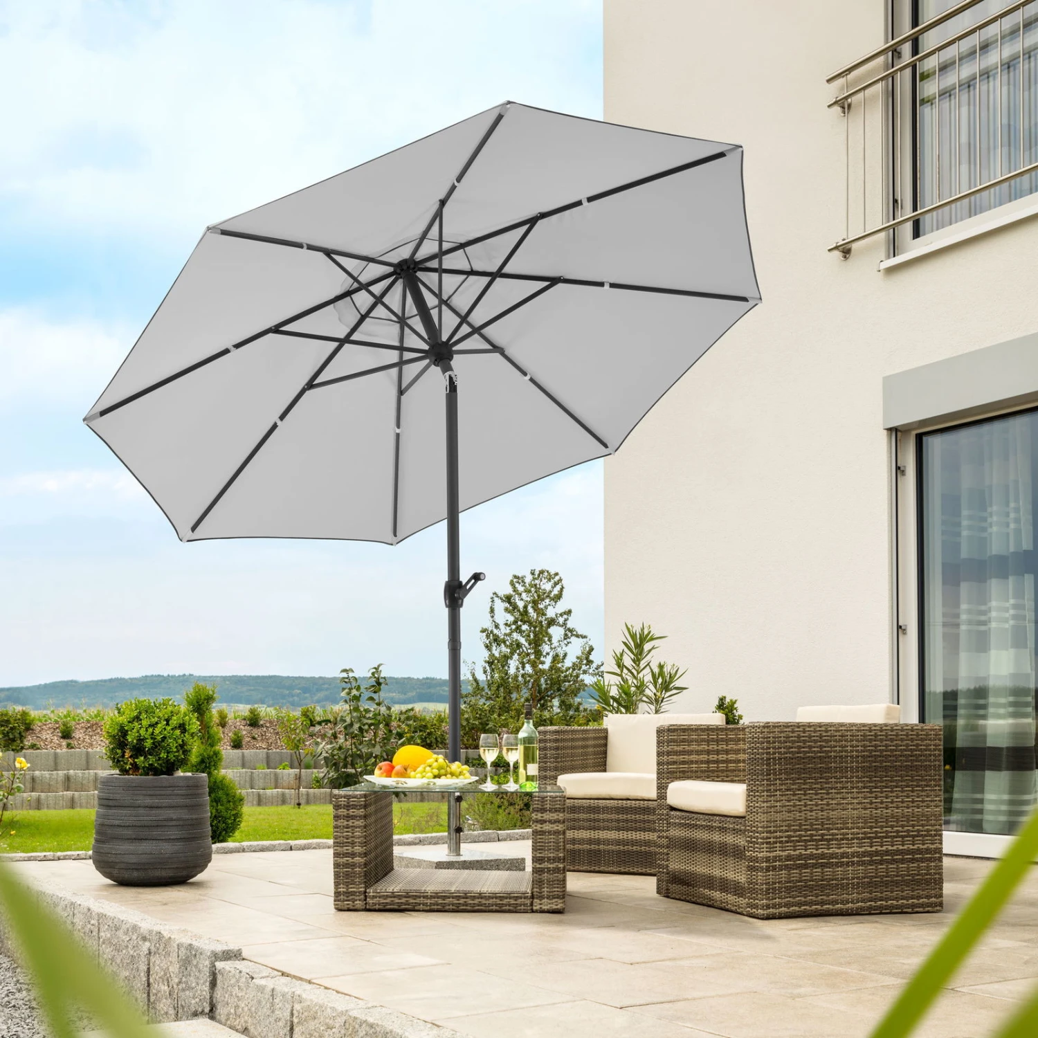 Schneider Sonnenschirm 'Adria', Ø 300 Cm 1 Schneider Sonnenschirm 'Adria', Ø 300 Cm