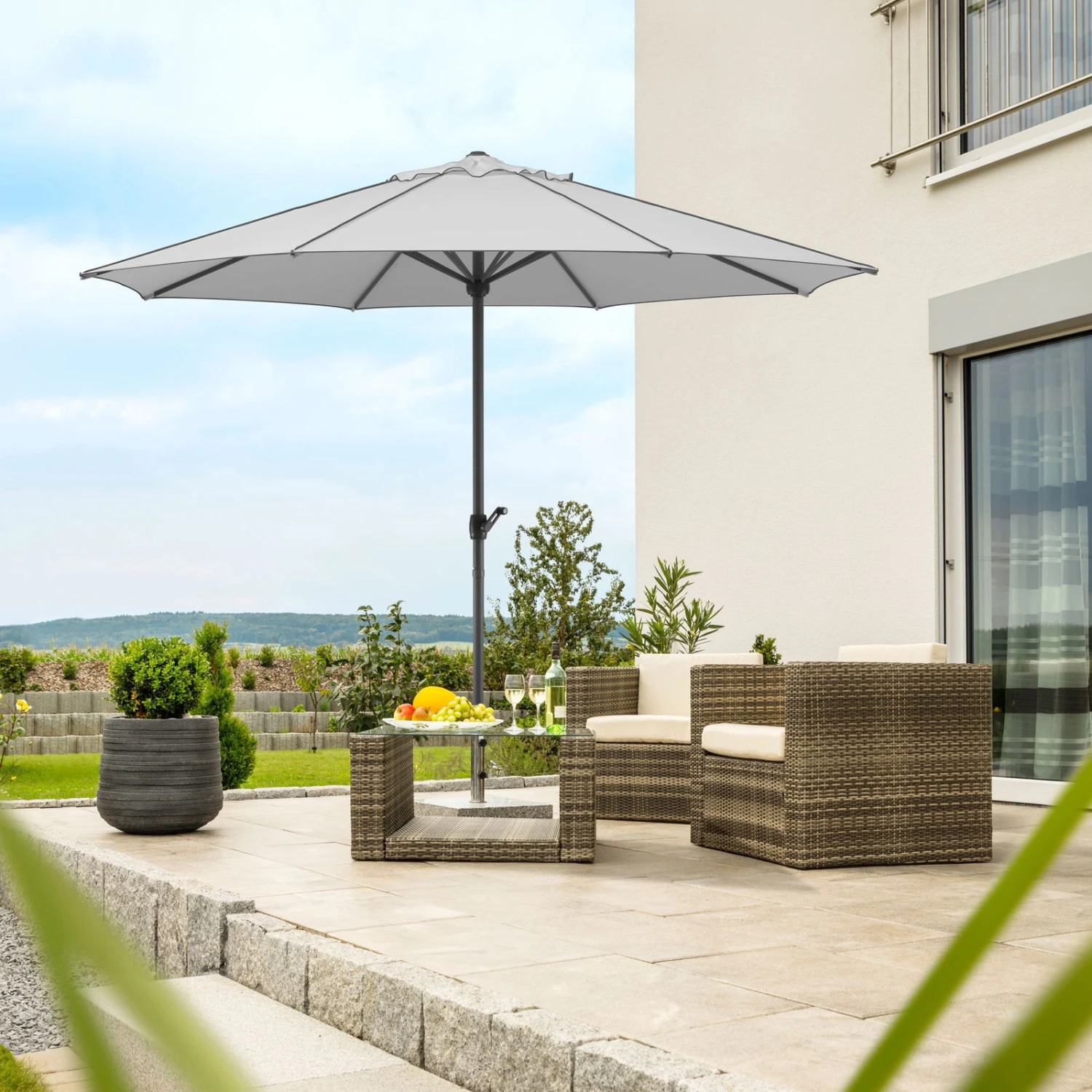 Schneider Sonnenschirm 'Adria', Ø 350 Cm 1 Schneider Sonnenschirm 'Adria', Ø 350 Cm