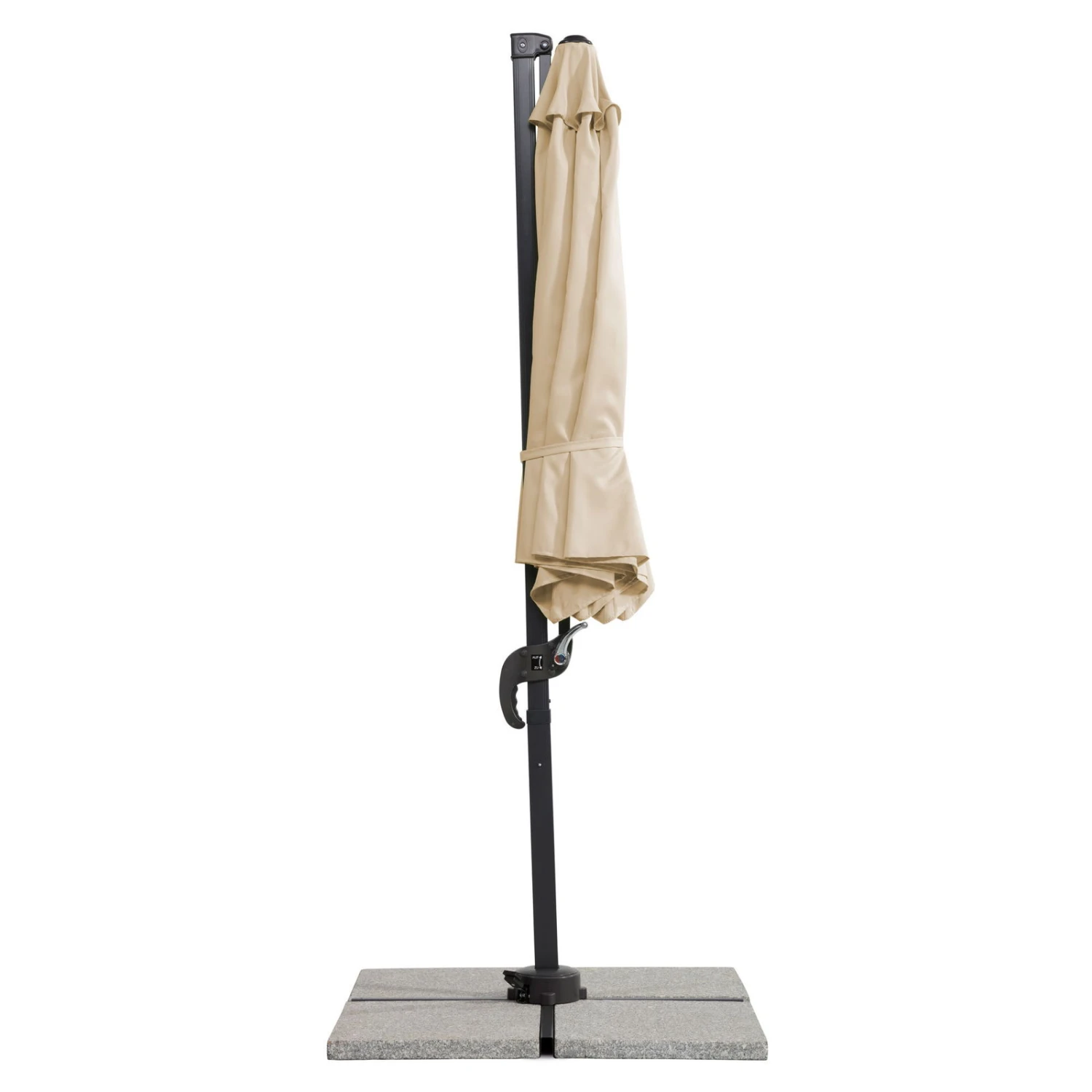 Sonnenschirm 'Rhodos Junior', Ø 300 Cm, Natur 5 Sonnenschirm 'Rhodos Junior', Ø 300 Cm, Natur – Bild 5