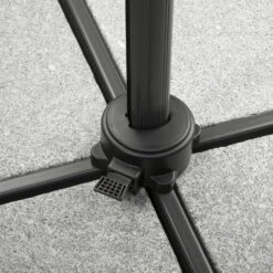 Schneider Sonnenschirm 'Rhodos Blacklight', Mit LEDs, Anthrazit, Ø 300 Cm -Günstiges Gartenambiente Geschäft 3910503203 Sonnenschirm Rhodos Blacklight anthrazit 12 91562