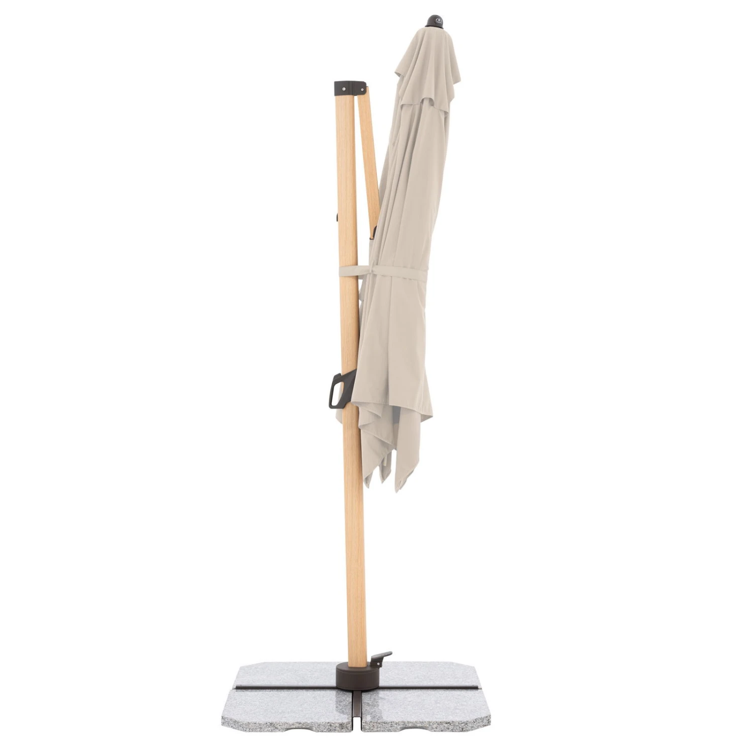 Pendelschirm 'Alu-Wood Ultra AX', Ca. 300 X 220 Cm, Natur 9 Pendelschirm 'Alu-Wood Ultra AX', Ca. 300 X 220 Cm, Natur – Bild 9