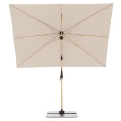 Pendelschirm 'Alu-Wood Ultra AX', Ca. 300 X 220 Cm, Natur 22 Pendelschirm 'Alu-Wood Ultra AX', Ca. 300 X 220 Cm, Natur -Günstiges Gartenambiente Geschäft 3910503247 Pendelschirm Alu Wood Ultra AX 4 99026