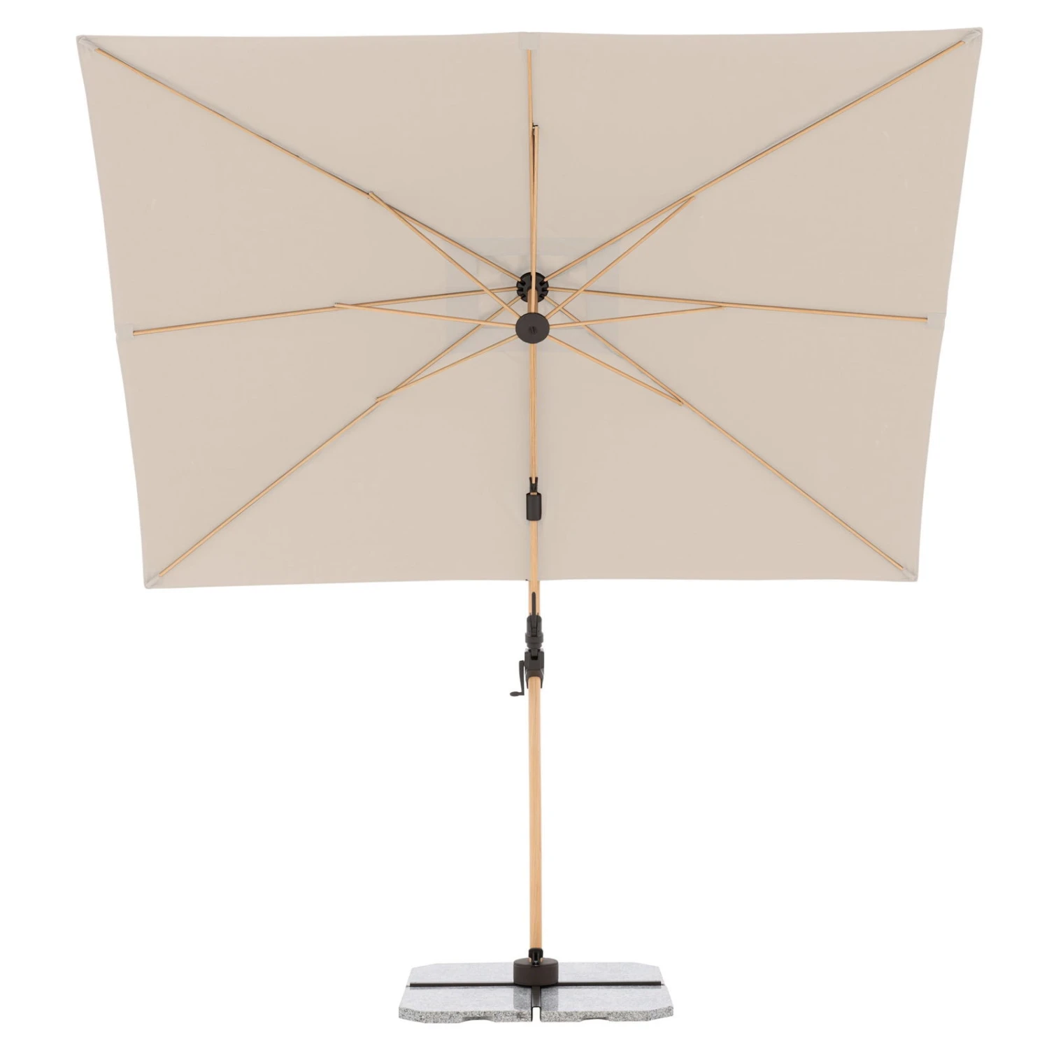 Pendelschirm 'Alu-Wood Ultra AX', Ca. 300 X 220 Cm, Natur 10 Pendelschirm 'Alu-Wood Ultra AX', Ca. 300 X 220 Cm, Natur – Bild 10