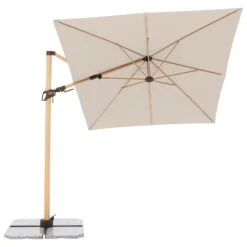 Pendelschirm 'Alu-Wood Ultra AX', Ca. 300 X 220 Cm, Natur 17 Pendelschirm 'Alu-Wood Ultra AX', Ca. 300 X 220 Cm, Natur -Günstiges Gartenambiente Geschäft 3910503247 Pendelschirm Alu Wood Ultra AX 9 99021