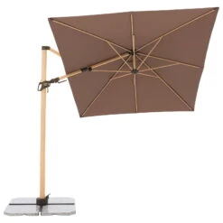 Pendelschirm 'Alu-Wood Ultra AX', Ca. 300 X 220 Cm -Günstiges Gartenambiente Geschäft 3910503249 Pendelschirm Alu Wood Ultra AX 9 98997