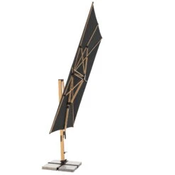 Doppler Pendelschirm 'Alu-Wood XL LED Ultra', Ca. 400 X 300 Cm -Günstiges Gartenambiente Geschäft 3910503251 Pendelschirm ALU Wood XL LED Ultra 8 98937