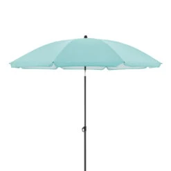 Doppler Beach-Sonnenschirm 'Como', Hellblau, Ø Ca. 160 Cm -Günstiges Gartenambiente Geschäft 3910503288 beach sonnenschirm hellblau 8 120139