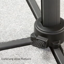 Pendelschirm 'Rhodos', Anthrazit, Ca. 300 X 300 Cm -Günstiges Gartenambiente Geschäft 3910503326 Pendelschirm Rhodos Twist Green Style ca 300x300cm anthrazit 16 119130