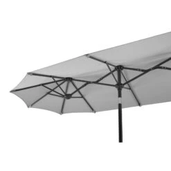 Sonnenschirm 'Salerno', Silbergrau, Ca. 300 X 150 Cm -Günstiges Gartenambiente Geschäft 3910503334 Sonnenschirm Salerno ca 300x150cm silbergrau 5 119220