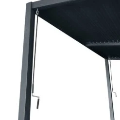 Pergola Mit Lamellendach, Anthrazit, 400 X 310 X 253 Cm, Eingangshöhe 200 Cm -Günstiges Gartenambiente Geschäft 3910901767 Pergola mit Lamellendach zum Oeffnen 2 94107