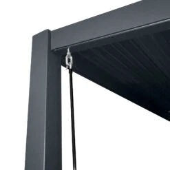 Pergola Mit Lamellendach, Anthrazit, 400 X 310 X 253 Cm, Eingangshöhe 200 Cm -Günstiges Gartenambiente Geschäft 3910901767 Pergola mit Lamellendach zum Oeffnen 3 94108