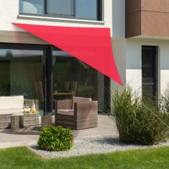 Sonnensegel 'Lanzarote', Rot, Ca. 360 X 360 X 360 Cm