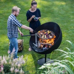 Feuerschale Lune / 100x100x120cm, 44,5kg, Höhenverstellbar -Günstiges Gartenambiente Geschäft 3920100718 Feuerschale Lune 100x100x120cm44 5kg 10 59665