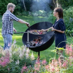 Feuerschale Lune / 100x100x120cm, 44,5kg, Höhenverstellbar -Günstiges Gartenambiente Geschäft 3920100718 Feuerschale Lune 100x100x120cm44 5kg 5 59669