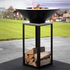 Feuerschale Fyro 80, Zweiteilig, 102 X 80 X 80 Cm -Günstiges Gartenambiente Geschäft 3920100728 Feuerschale Fyro80 80x80x102cm3 71309