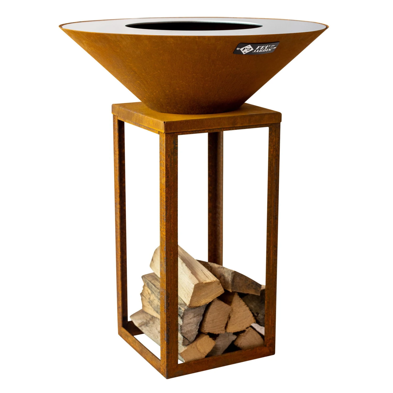 Edelstahl-Feuerstelle 'Fyro 80', Rost, 100 X 100 X 80 Cm 2 Edelstahl-Feuerstelle 'Fyro 80', Rost, 100 X 100 X 80 Cm – Bild 2