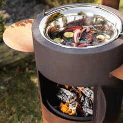 Fondue, Outdoor-Ofen 77 Inkl. Pfanne Mit Deckel, Rost, 180 X 85 X 62 Cm -Günstiges Gartenambiente Geschäft 3920100746 Fondue Outdoor Ofen 77 inkl Pfanne mit Deckel 4 110644