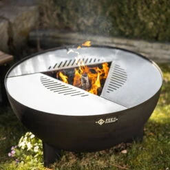 Edelstahl-Feuerstelle 'TRIA', Schwarz, 100 X 55 X 100 Cm -Günstiges Gartenambiente Geschäft 3920100753 Feuerstelle TRIA schwarz 3 110907