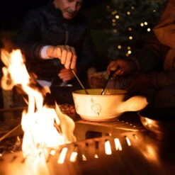 Edelstahl-Feuerstelle 'TRIA', Schwarz, 100 X 55 X 100 Cm -Günstiges Gartenambiente Geschäft 3920100753 Feuerstelle TRIA schwarz ca100x55x100cm 1 125237