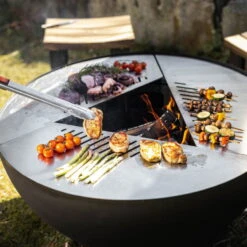 Edelstahl-Feuerstelle 'TRIA', Schwarz, 100 X 55 X 100 Cm -Günstiges Gartenambiente Geschäft 3920100753 Feuerstelle TRIA schwarz ca100x55x100cm 7 125241