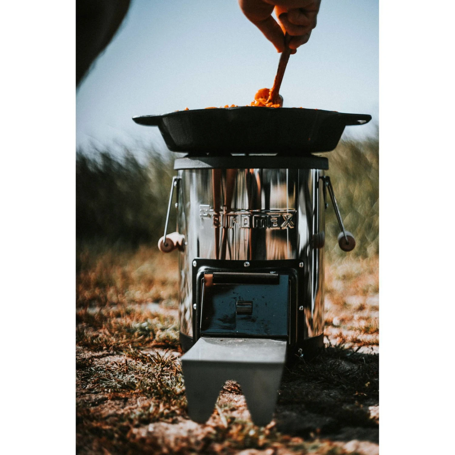 Raketenofen Petromax, Grau, Edelstahl, Ca. Ø 23,5 X H 33 Cm 2 Raketenofen Petromax, Grau, Edelstahl, Ca. Ø 23,5 X H 33 Cm – Bild 2